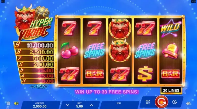 Hyper Viking slot screenshot 1