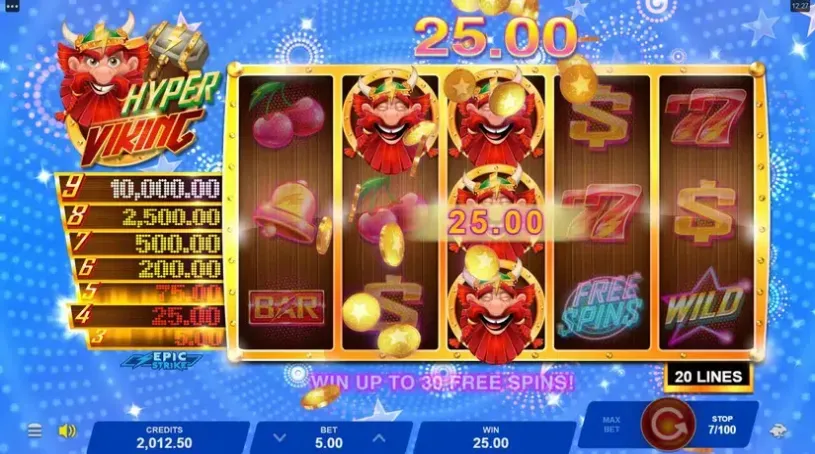 Hyper Viking slot screenshot 4