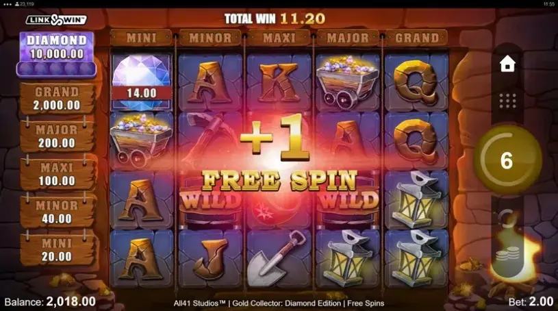 Gold Collector: Diamond Edition slot screenshot 6