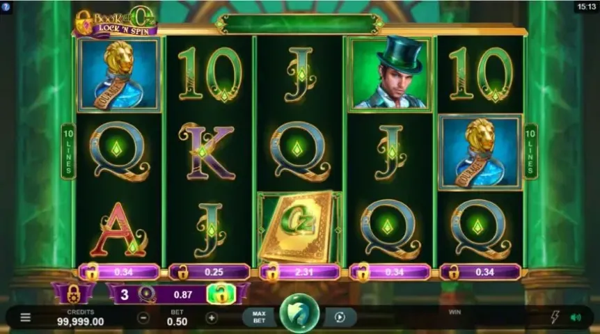 Book of Oz Lock ‘N Spin slot screenshot 