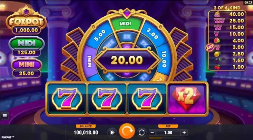 Foxpot slot screenshot 2
