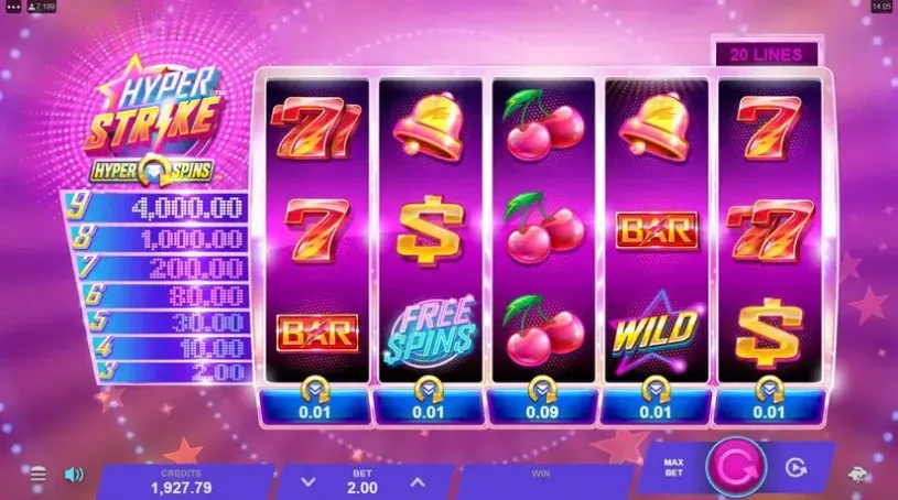 Hyper Strike HyperSpins slot screenshot