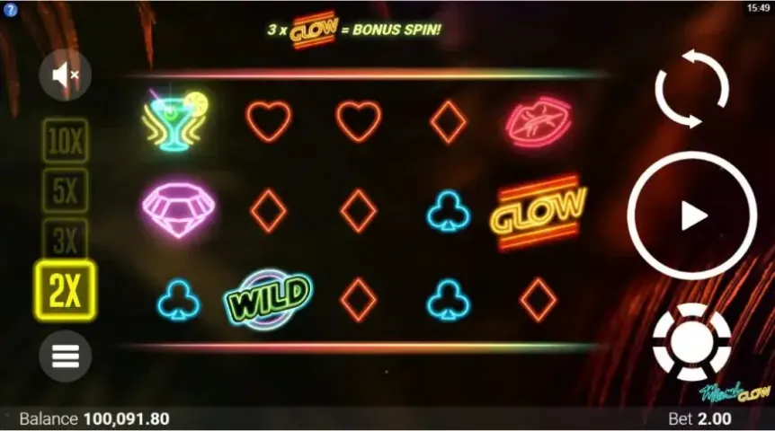 Miami Glow slot screenshot 