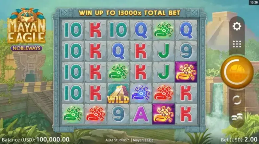 Mayan Eagle slot screenshot 