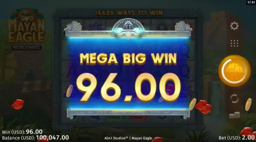 Mayan Eagle slot screenshot 