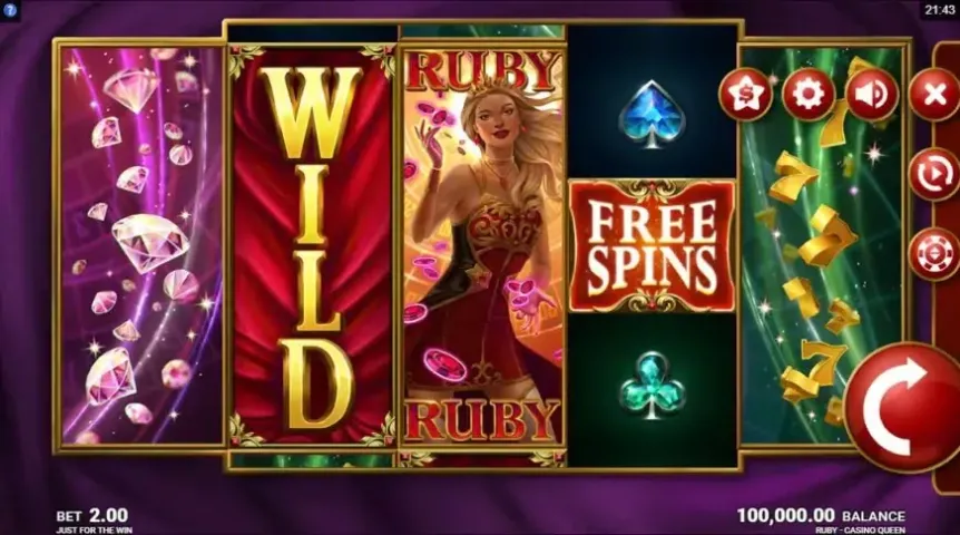 Ruby Casino Queen slot screenshot 1