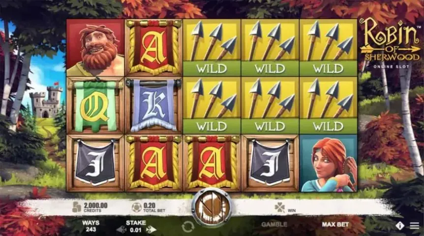 Robin of Sherwood slot screenshot 