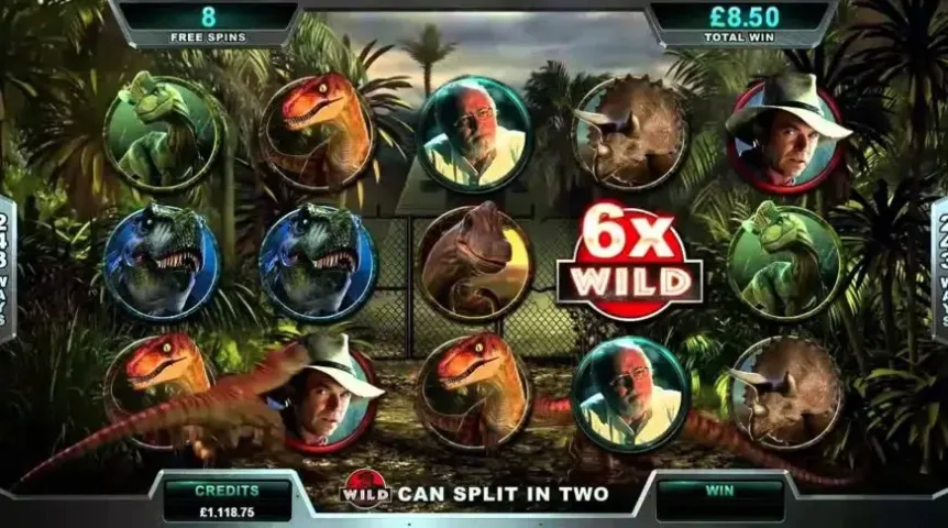 Jurassic Park slot screenshot 