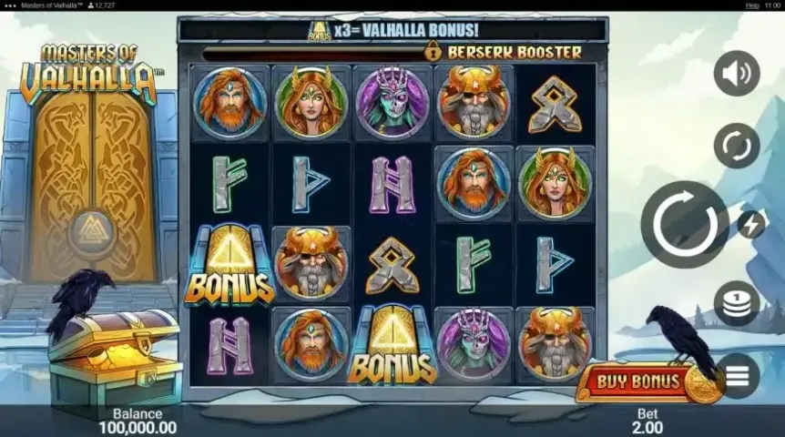Masters Of Valhalla slot screenshot 