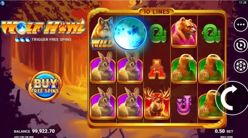 Wolf Howl slot screenshot