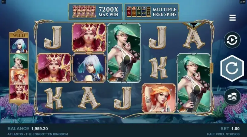 Atlantis The Forgotten Kingdom slot screenshot 