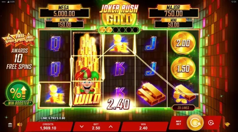 Joker Rush Gold slot screenshot 4