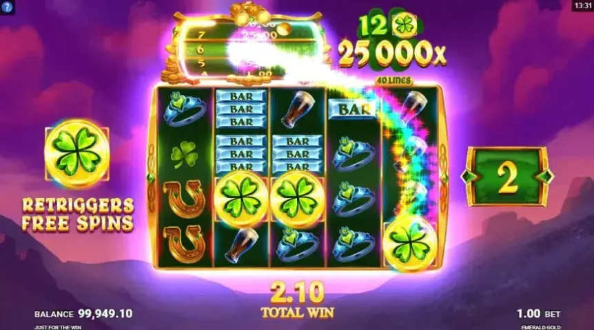 Emerald Gold slot screenshot 4