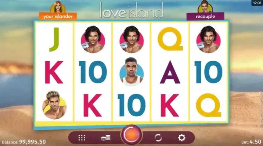 Love Island slot screenshot 