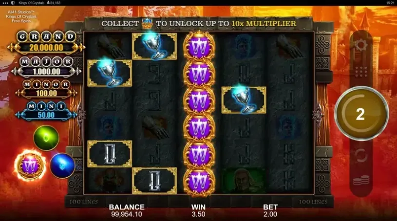 Kings of Crystals slot screenshot 5