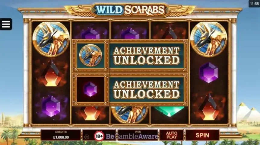 Wild Scarabs slot screenshot 3