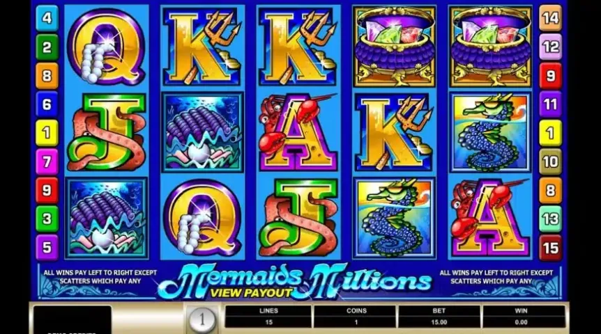 Mermaids Millions slot screenshot 3
