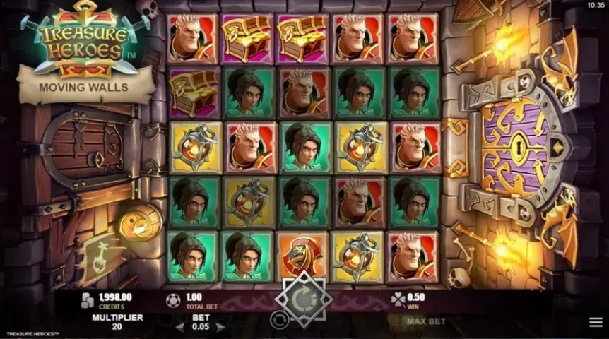 Treasure Heroes slot screenshot 2