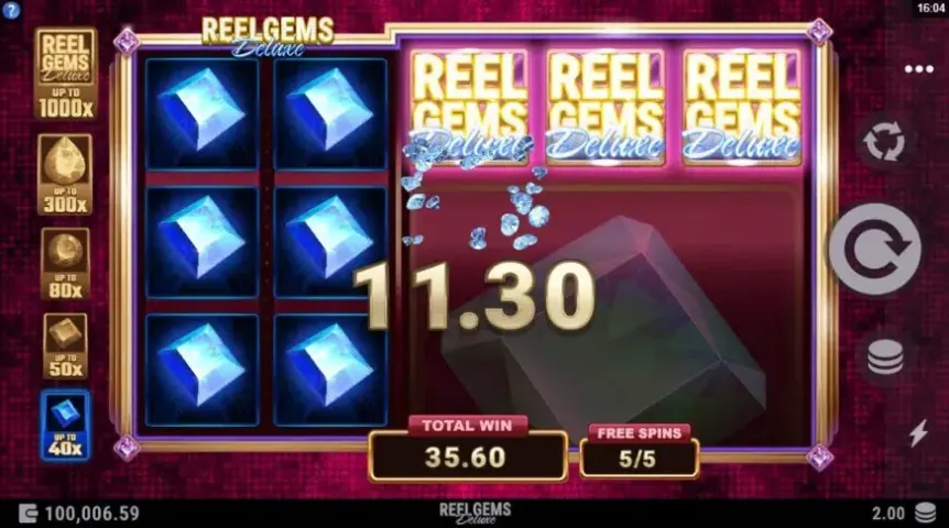 Reel Gems Deluxe slot screenshot 3