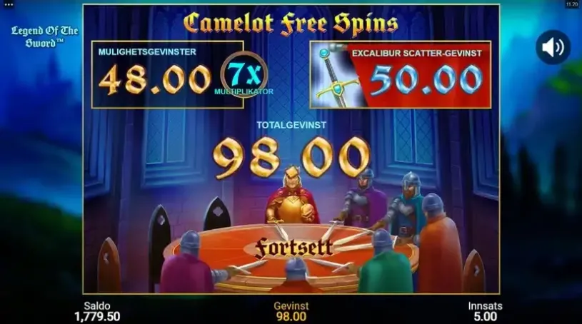 Legend Of The Sword slot screenshot 