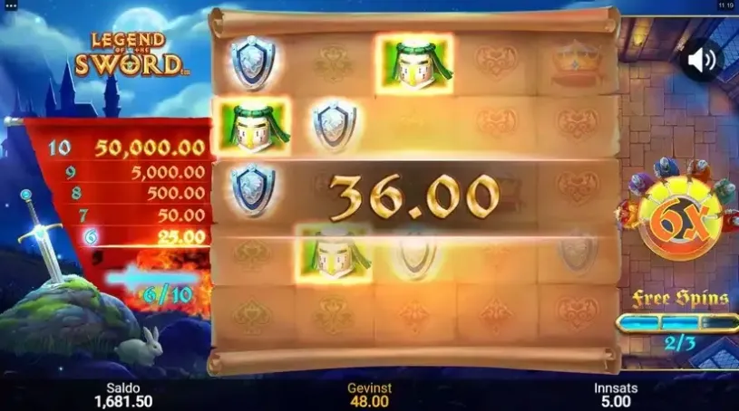 Legend Of The Sword slot screenshot 6