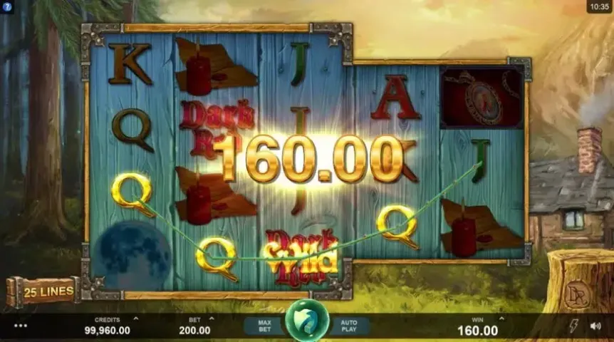 Wicked Tales: Dark Red slot screenshot