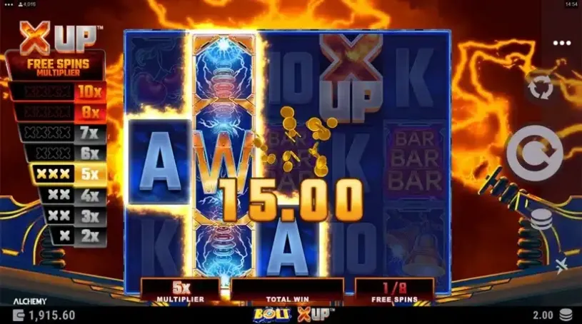 Bolt X UP slot screenshot 6
