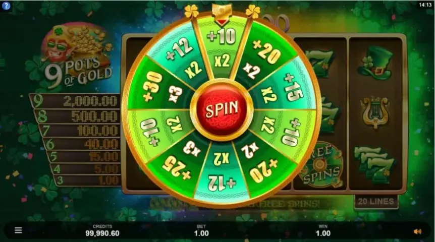 9 Pots of Gold slot screenshot 4