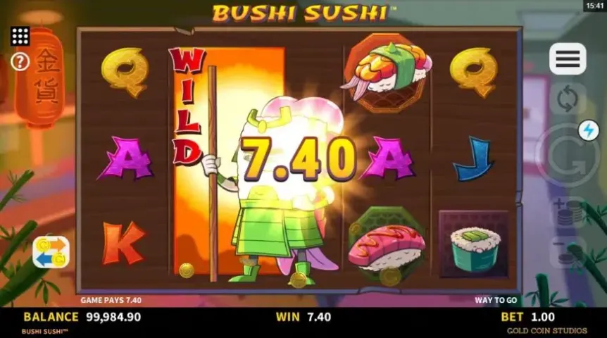 Bushi Sushi slot screenshot 