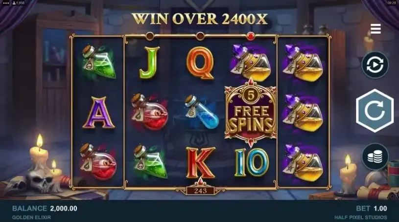 Golden Elixir slot screenshot 