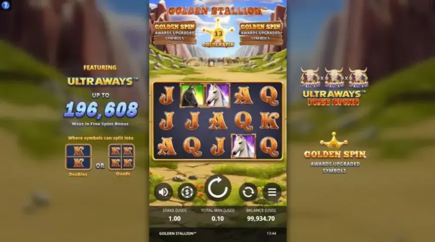 Golden Stallion slot screenshot 