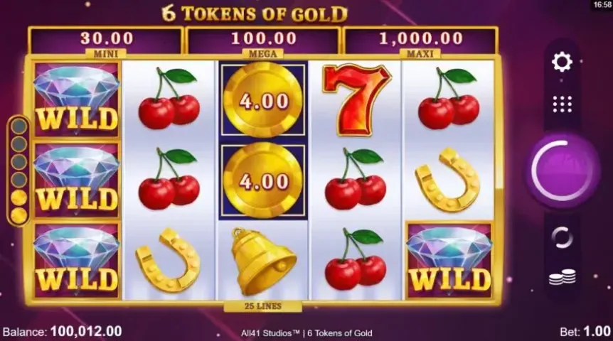 6 Tokens of Gold slot screenshot 