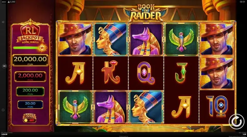 Book of Raider slot screenshot 