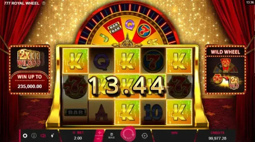 777 Royal Wheel slot screenshot 