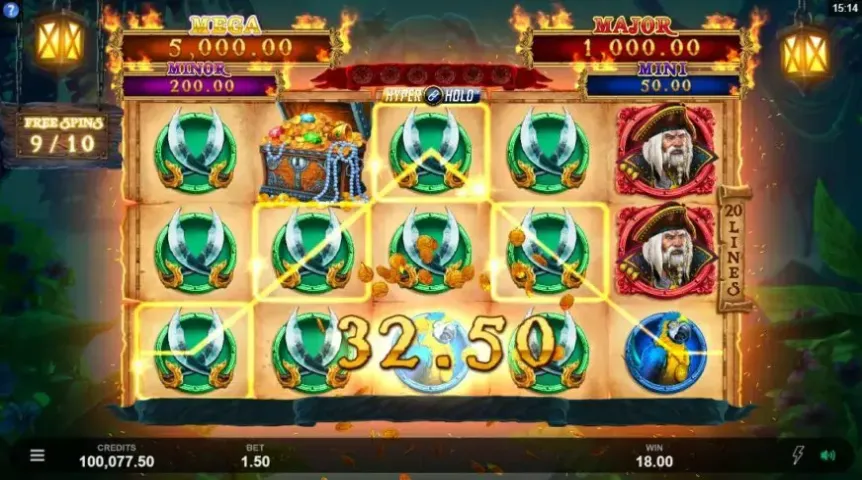 Adventures of Doubloon Island slot screenshot