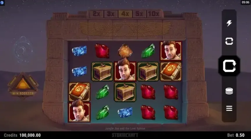 Jungle Jim and the Lost Sphinx slot screenshot 