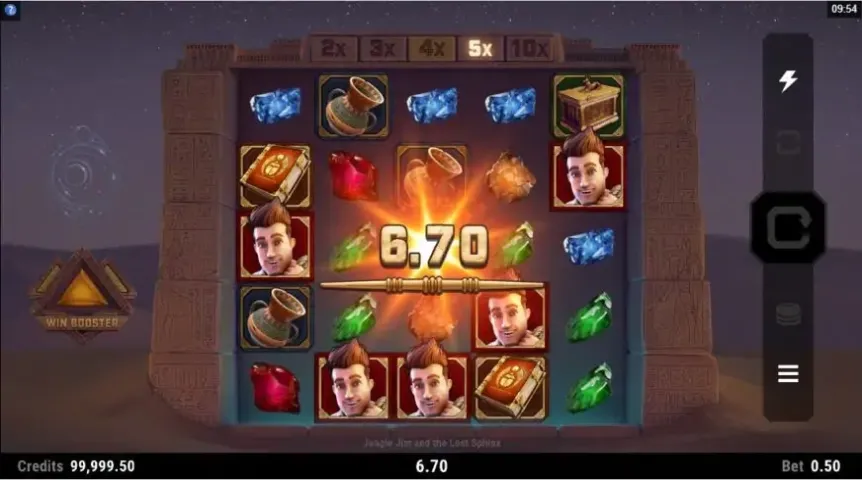 Jungle Jim and the Lost Sphinx slot screenshot 2