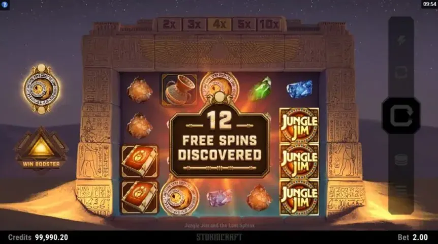 Jungle Jim and the Lost Sphinx slot screenshot 3