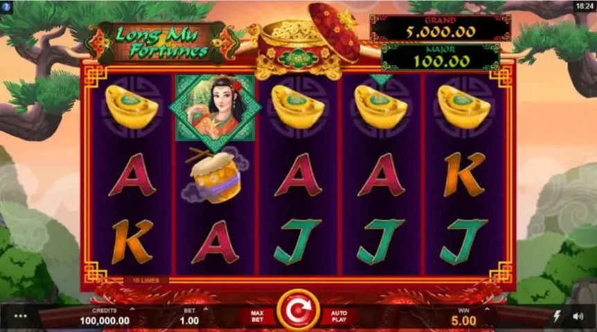 Long Mu Fortunes slot screenshot 