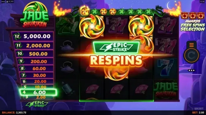 Jade Shuriken slot screenshot 4