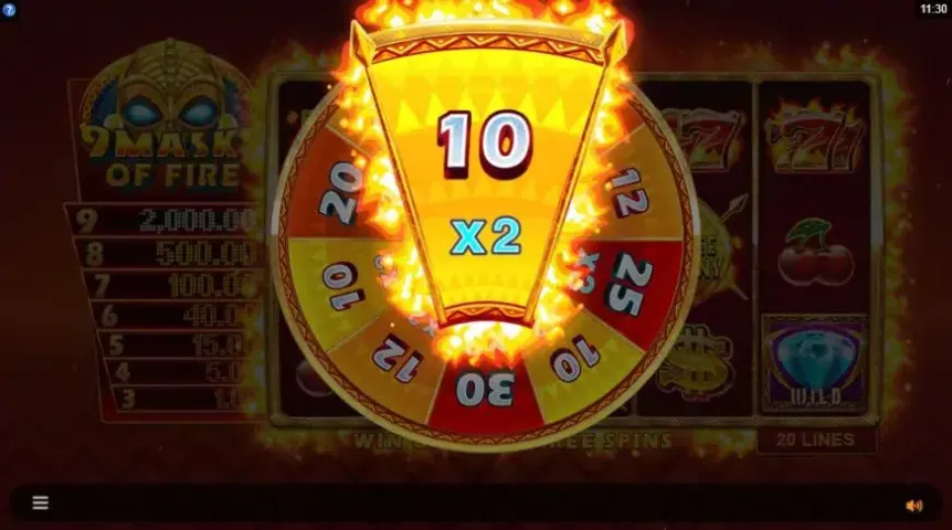 9 Masks of Fire slot screenshot 5