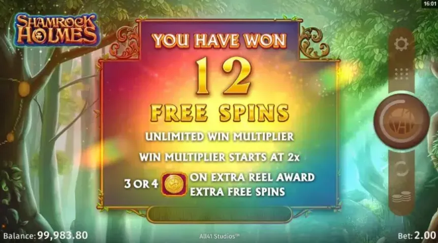 Shamrock Holmes Megaways slot screenshot 3