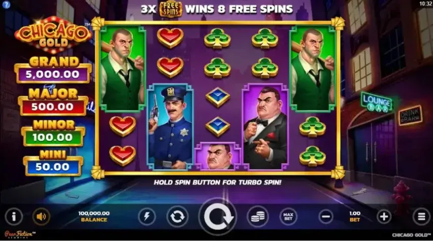 Chicago Gold slot screenshot 