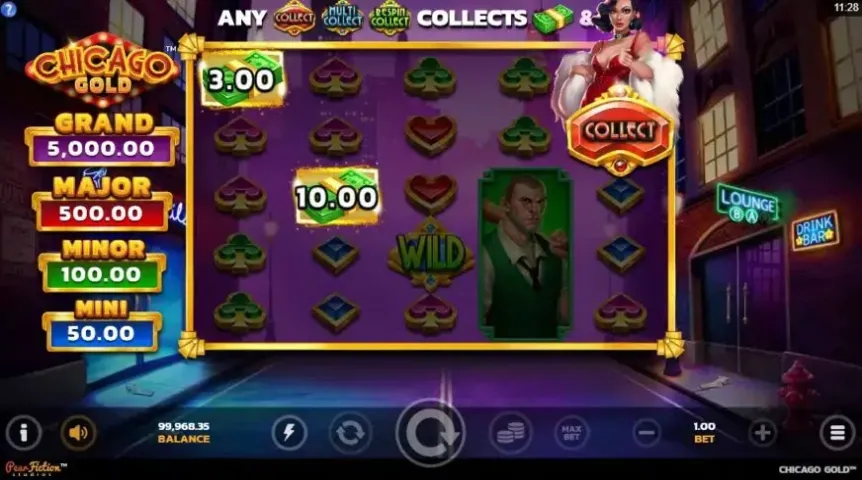 Chicago Gold slot screenshot 
