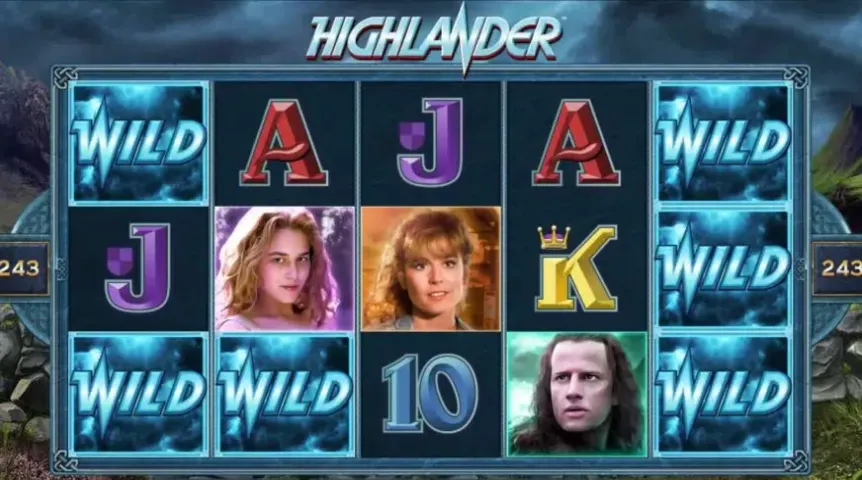 Highlander slot screenshot 