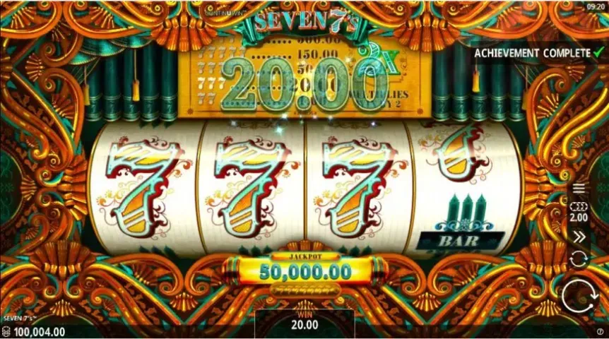 Seven 7’s slot screenshot 