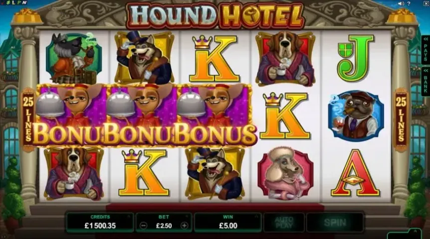 Hound Hotel slot screenshot 1