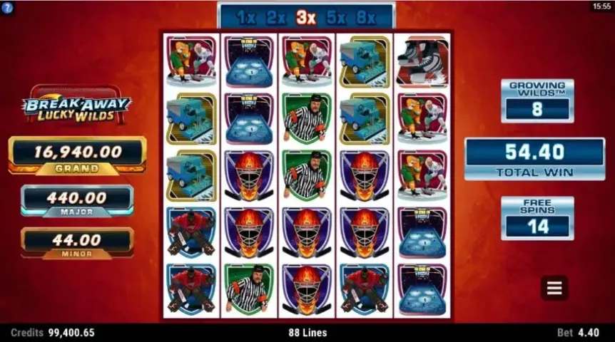 Break Away Lucky Wilds slot screenshot 5