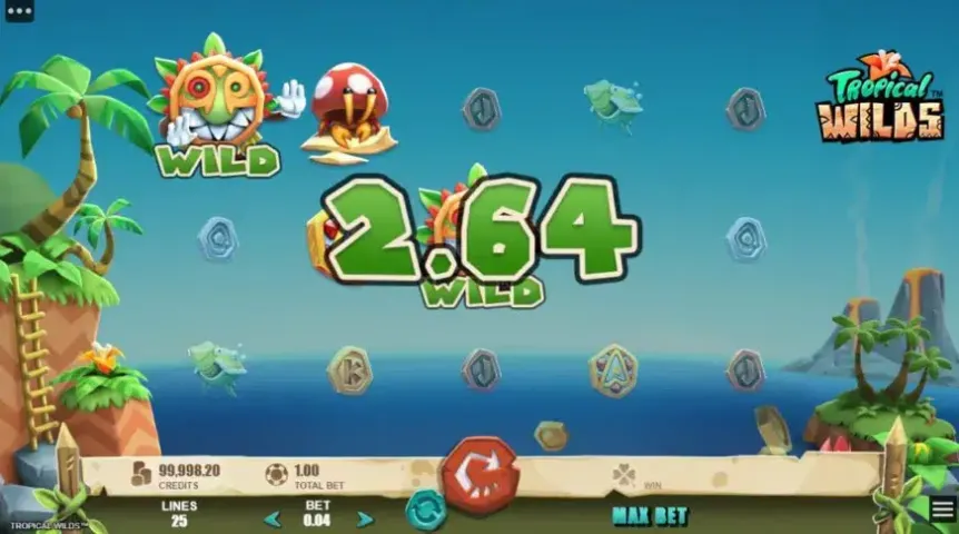 Tropical Wilds slot screenshot 2