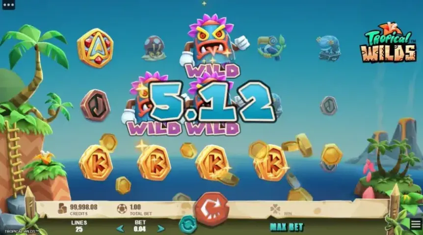 Tropical Wilds slot screenshot 3